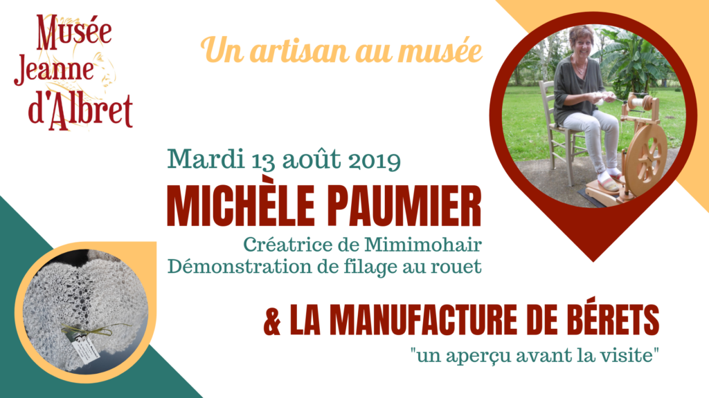 Affiche un artisan au musée, Michèle Paumier